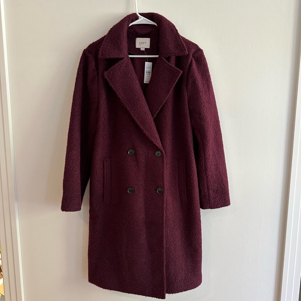 New Loft women’s coat. Purple. Size M